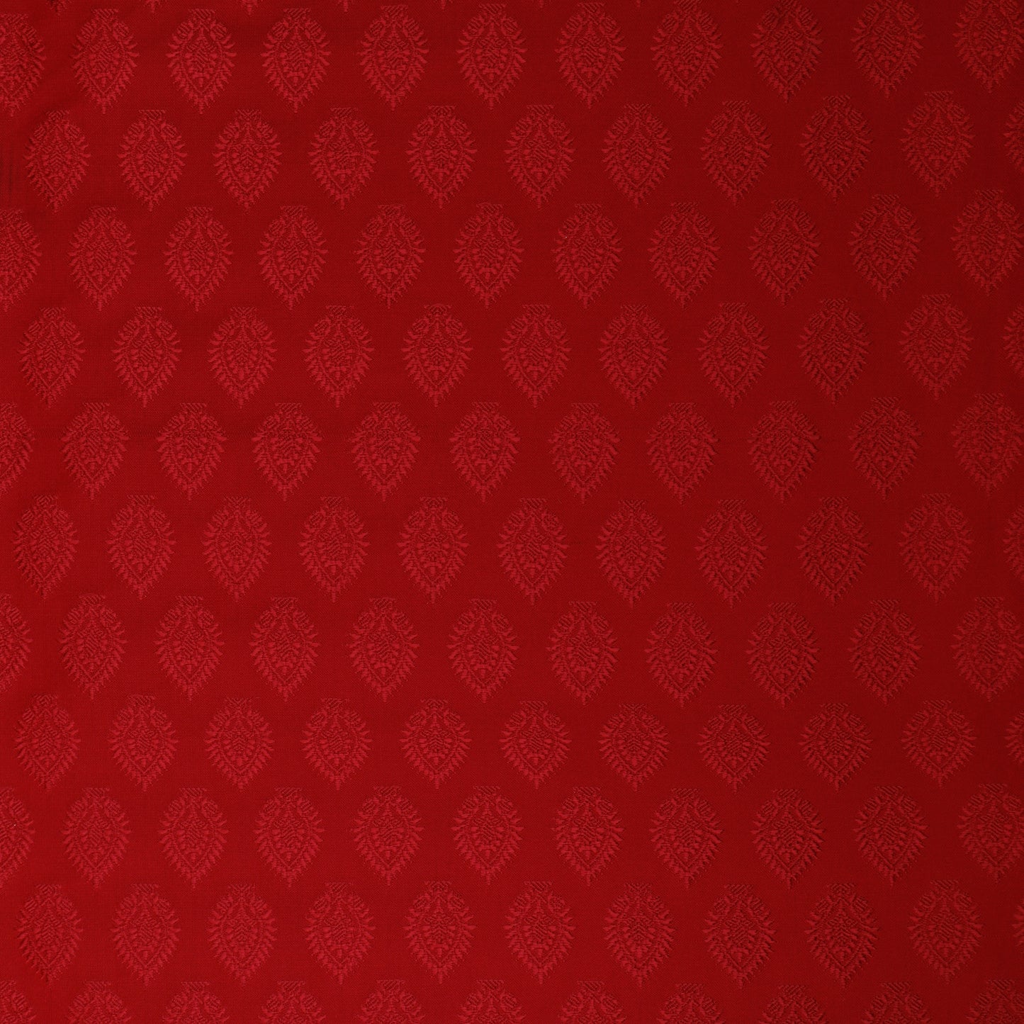 Red Color Tanchui Self Brocade Fabric