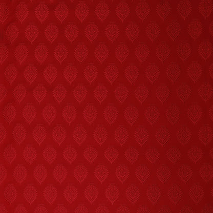 Red Color Tanchui Self Brocade Fabric