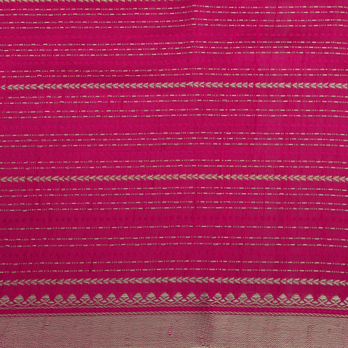 Pure Raw Silk Zari Stripe Fabric