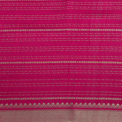 Pure Raw Silk Zari Stripe Fabric