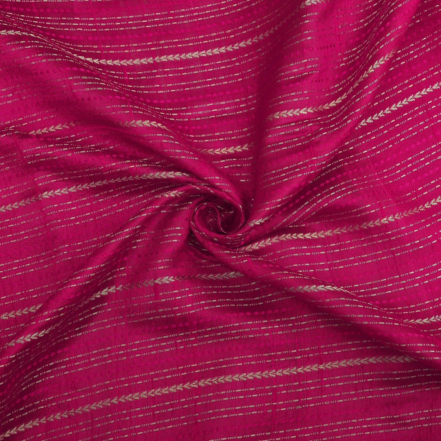 Pure Raw Silk Zari Stripe Fabric