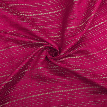 Pure Raw Silk Zari Stripe Fabric