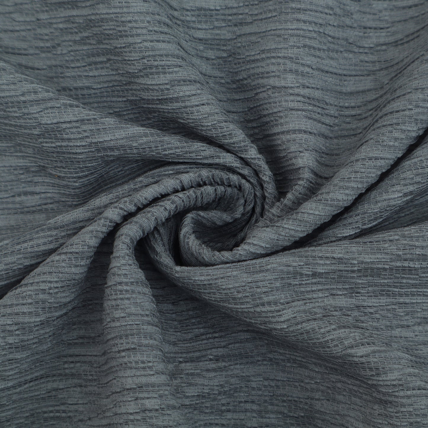 Grey Color Crush Crepe Plain Fabric