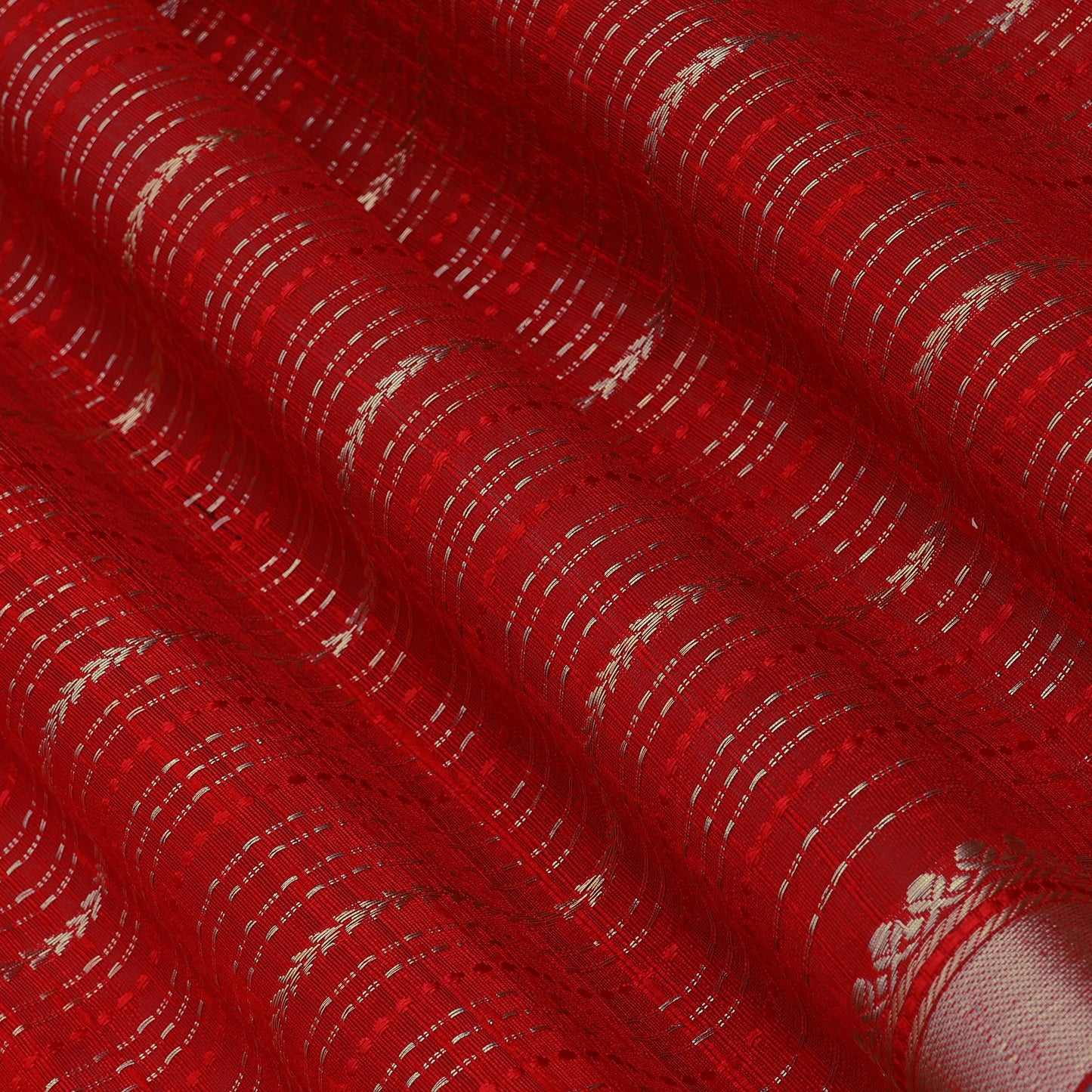 Pure Raw Silk Zari Stripe Fabric