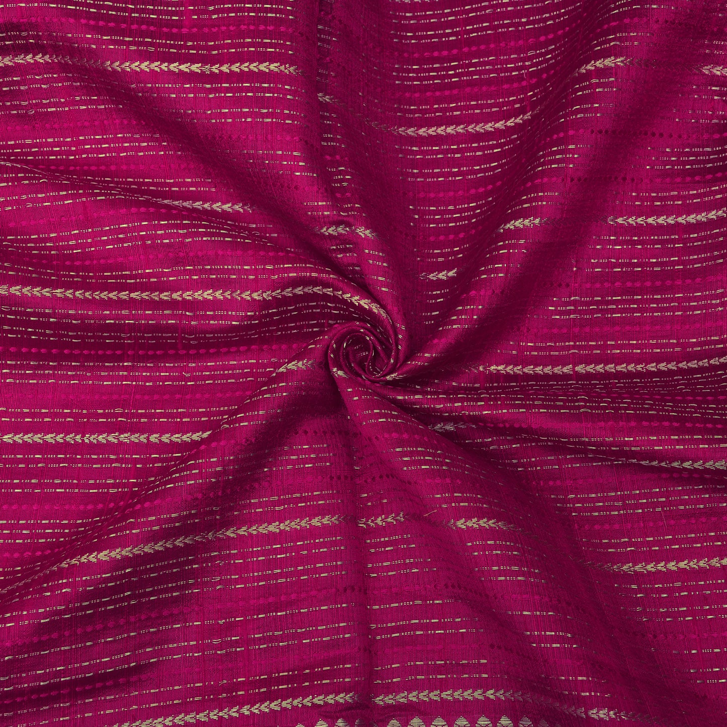 Pure Raw Silk Zari Stripe Fabric