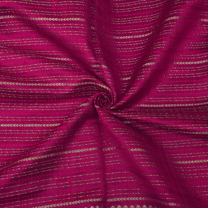 Pure Raw Silk Zari Stripe Fabric