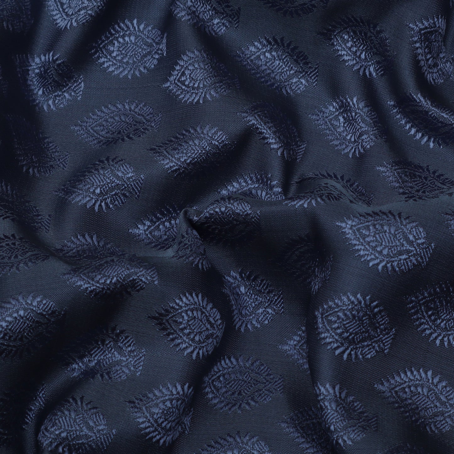 Grey Color Tanchui Self Brocade Fabric