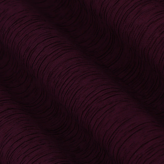 Maroon Color Crush Crepe Plain Fabric