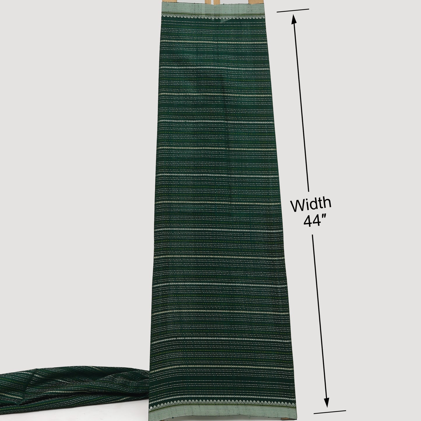 Pure Raw Silk Zari Stripe Fabric