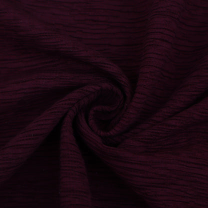 Maroon Color Crush Crepe Plain Fabric