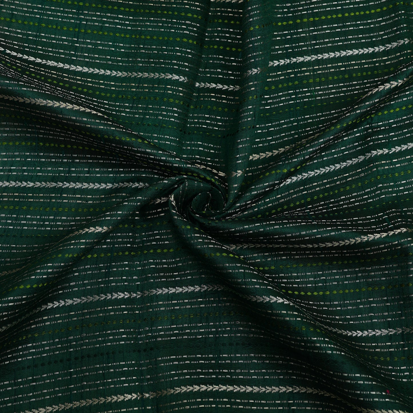 Pure Raw Silk Zari Stripe Fabric