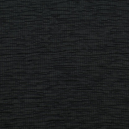 Coal Black Color Crush Crepe Plain Fabric