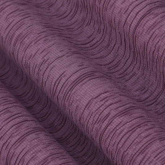 Purple Color Crush Crepe Plain Fabric