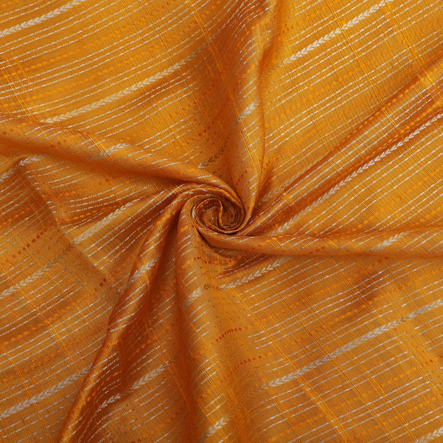 Pure Raw Silk Zari Stripe Fabric