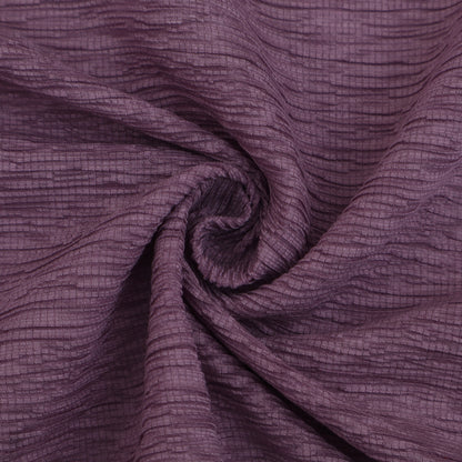 Purple Color Crush Crepe Plain Fabric