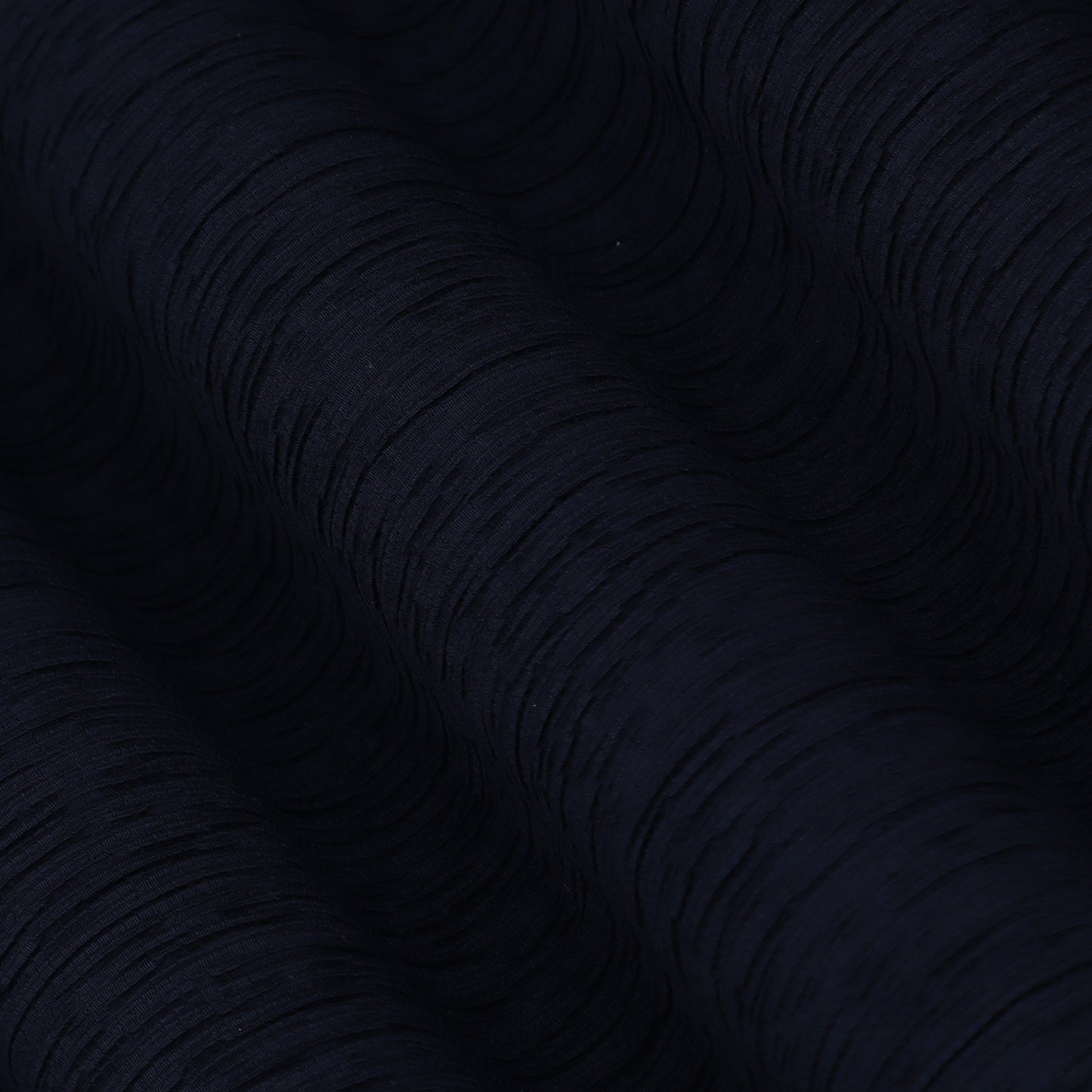Navy Blue Color Crush Crepe Plain Fabric