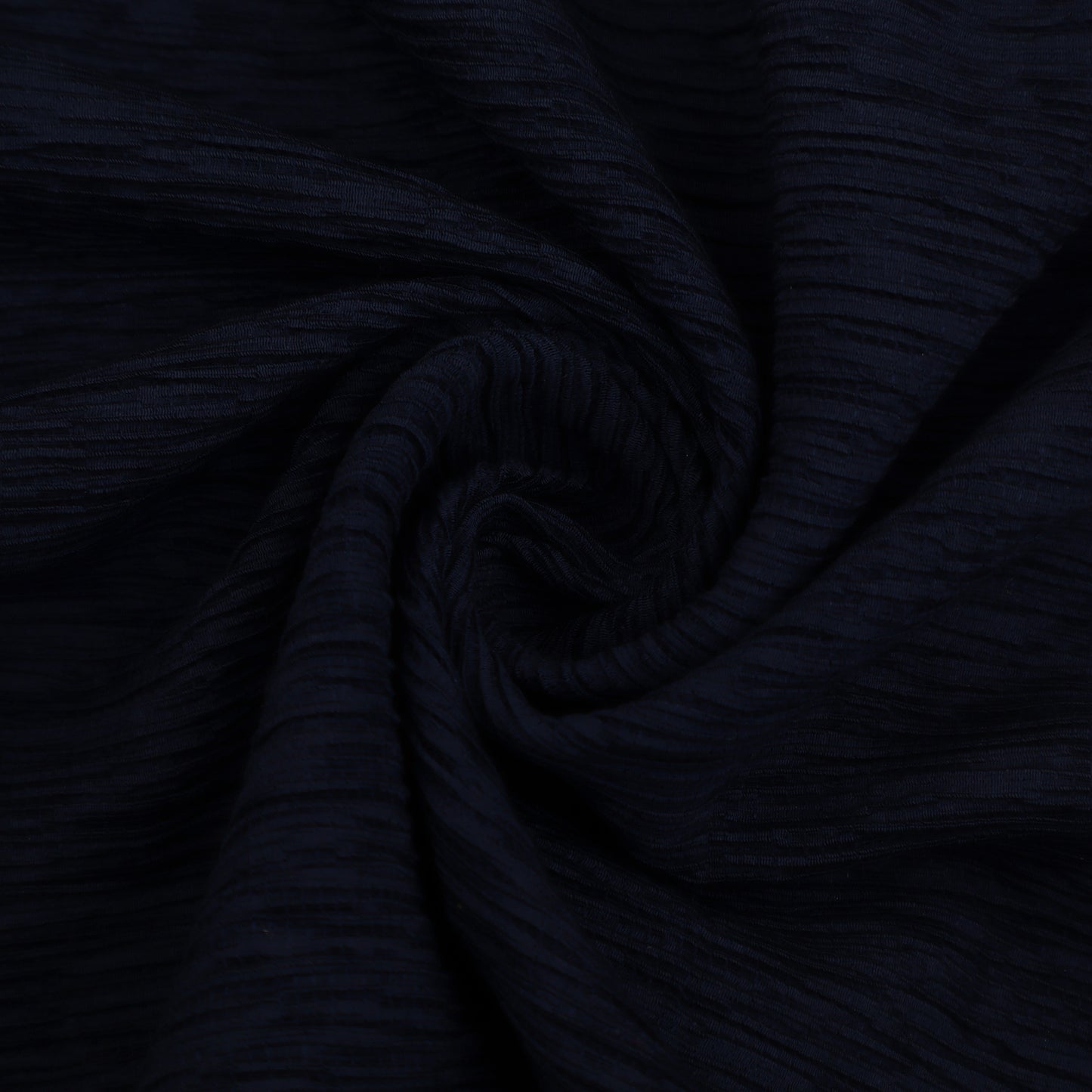 Navy Blue Color Crush Crepe Plain Fabric