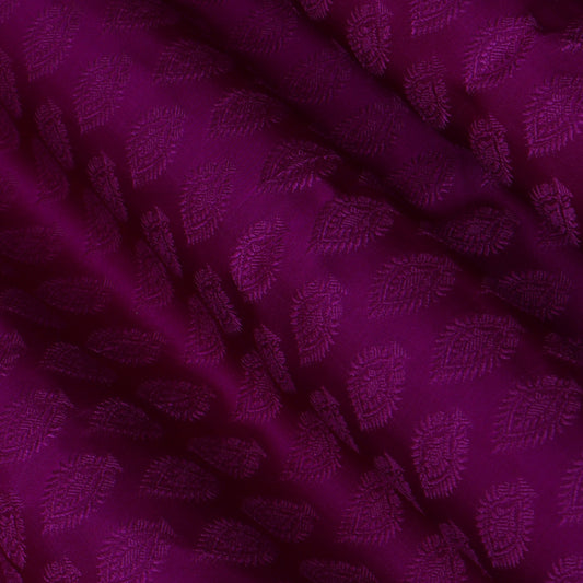 Magenta Color Tanchui Self Brocade Fabric