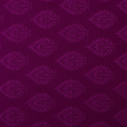 Magenta Color Tanchui Self Brocade Fabric