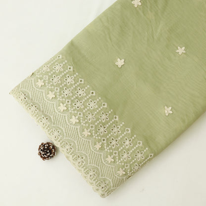 Chanderi Embroidery Fabric