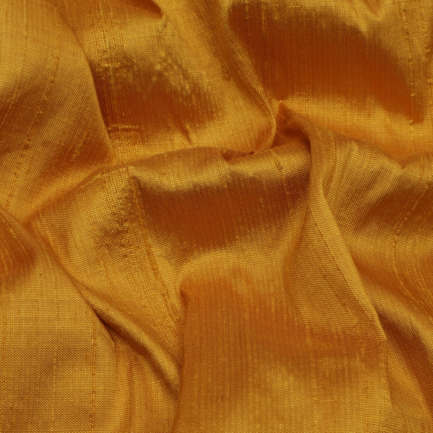 Mustard Color Raw Silk Plain Fabric