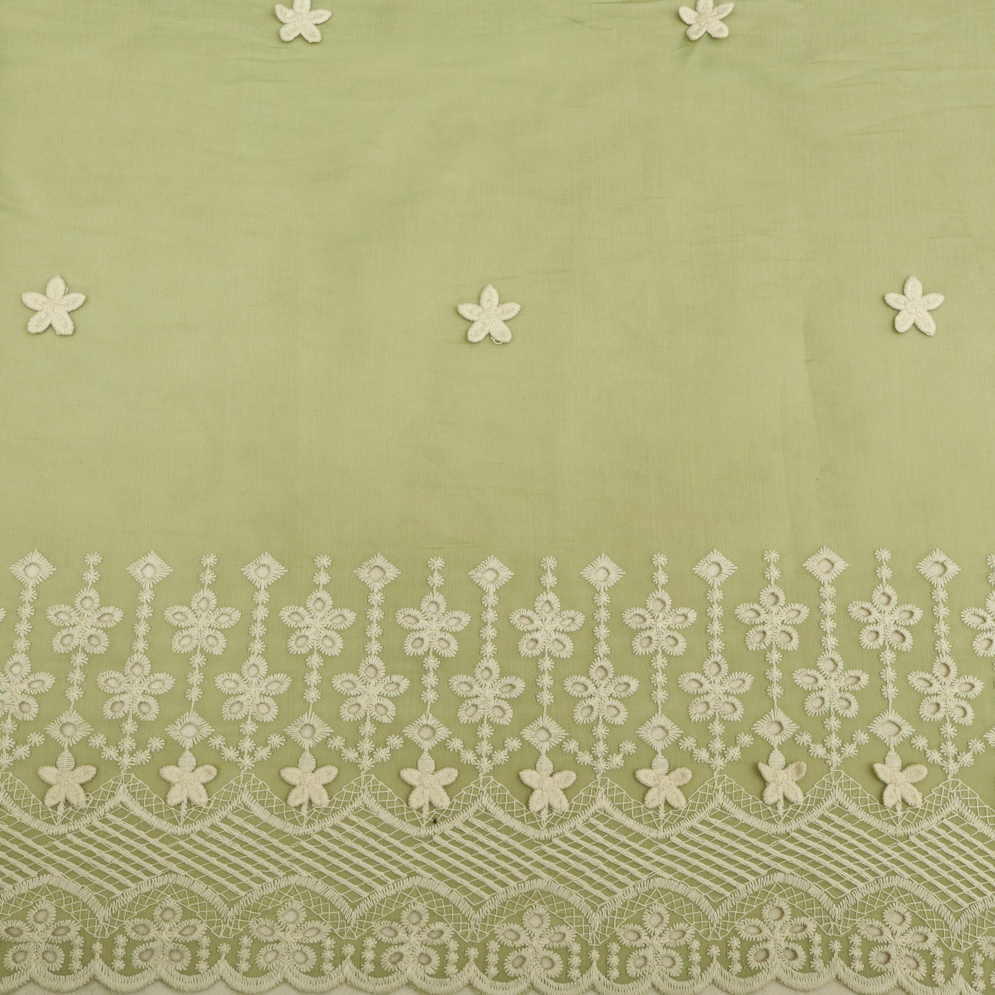 Chanderi Embroidery Fabric