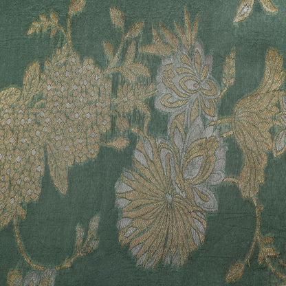 Sea Green Color Brocade Fabric