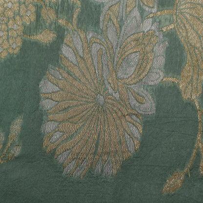 Sea Green Color Brocade Fabric