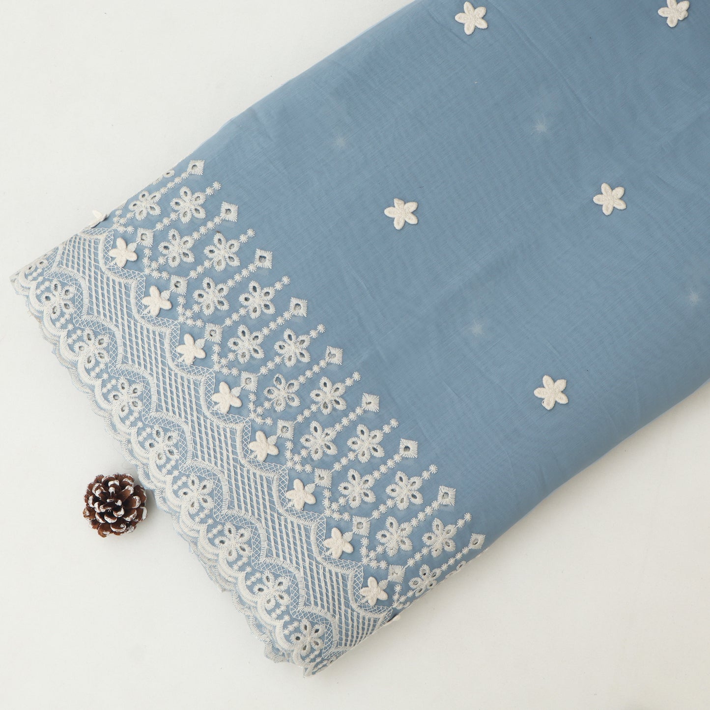 Chanderi Embroidery Fabric