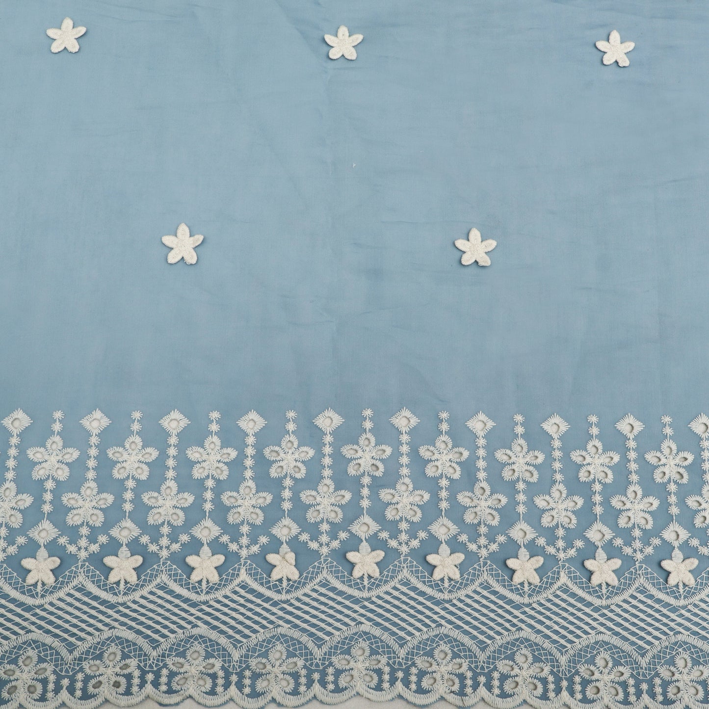 Chanderi Embroidery Fabric