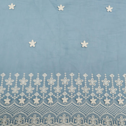 Chanderi Embroidery Fabric