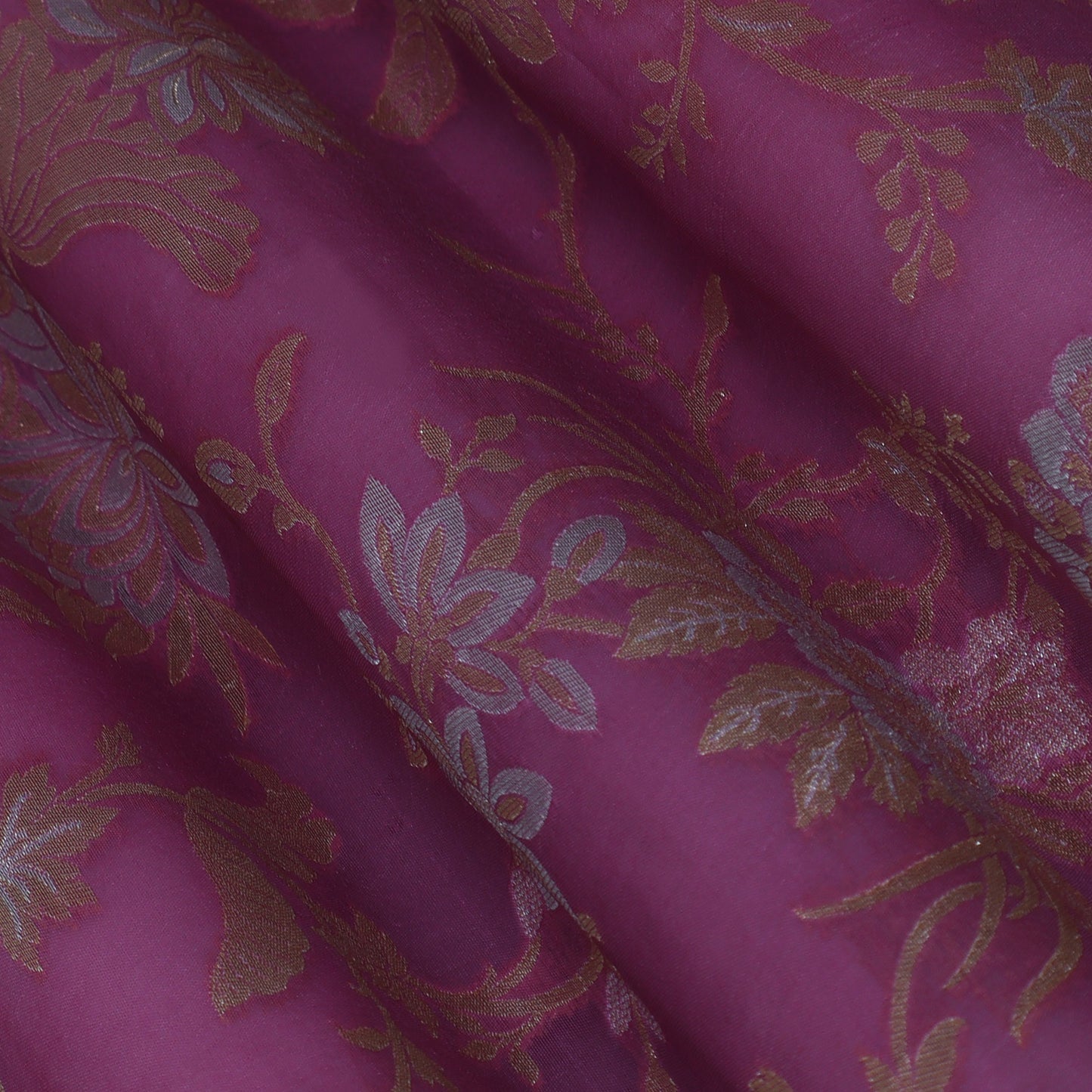 Pink Color Brocade Fabric