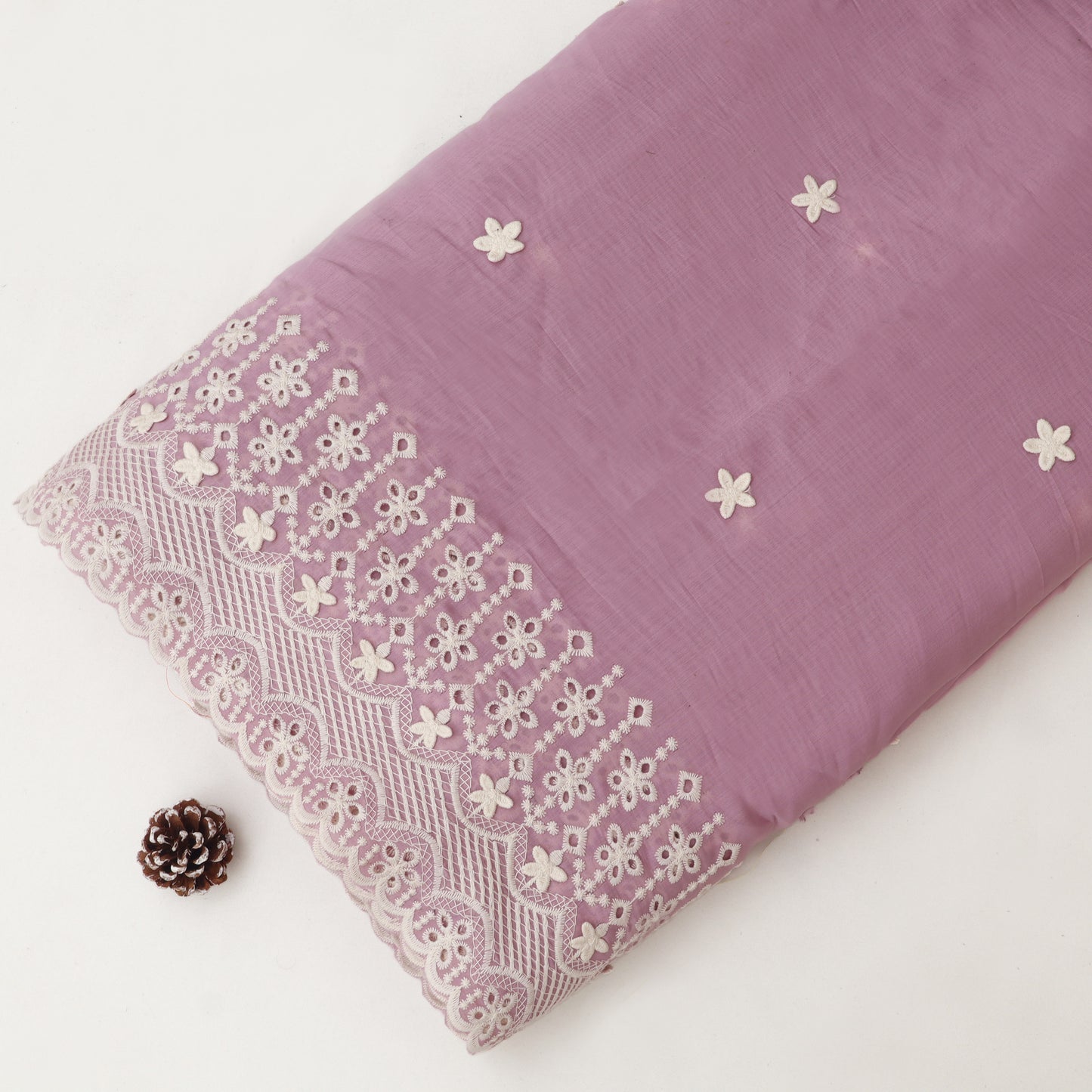 Chanderi Embroidery Fabric