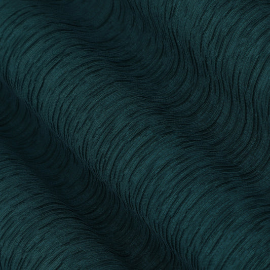 Teal Blue Color Crush Crepe Plain Fabric