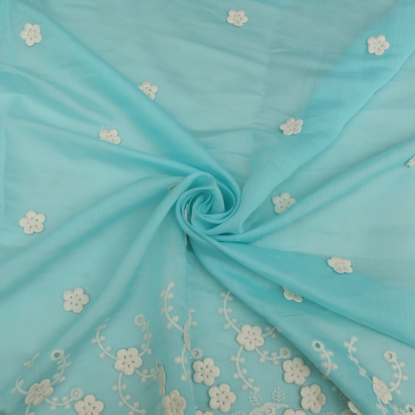 Chanderi Embroidery Fabric