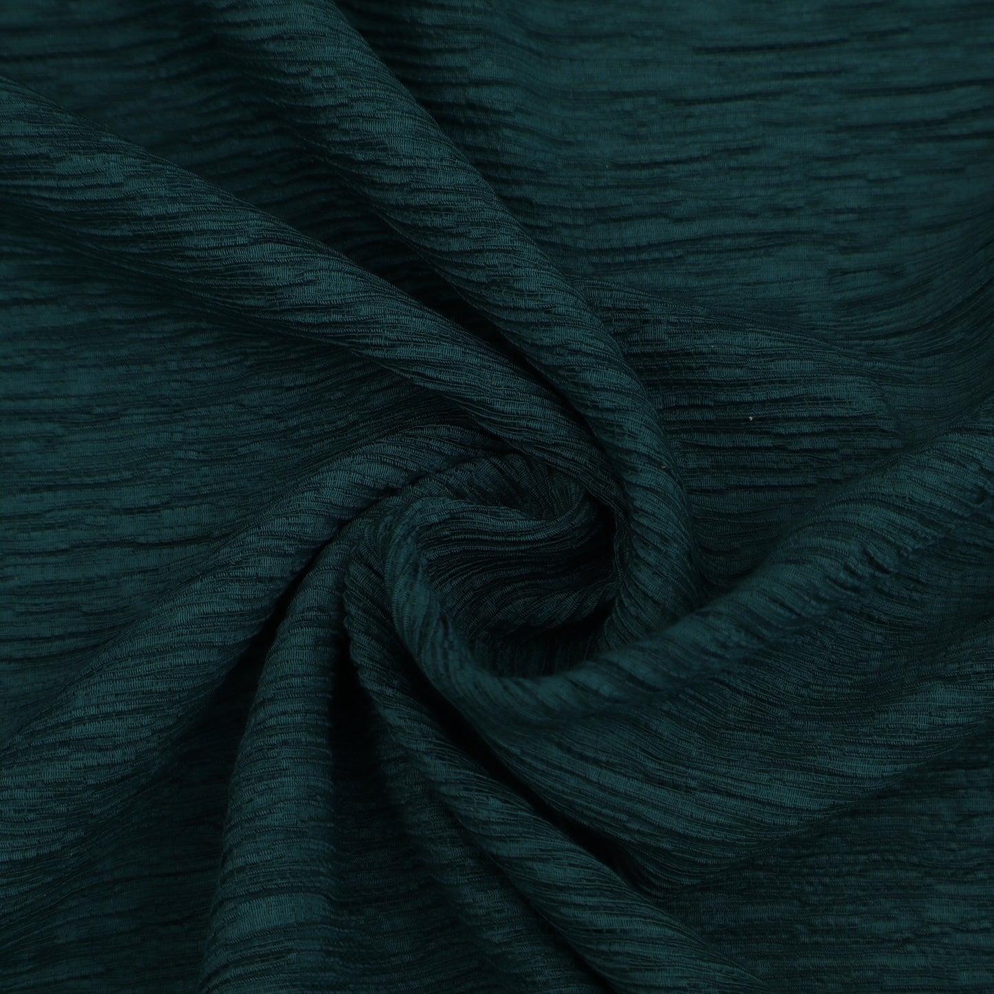 Teal Blue Color Crush Crepe Plain Fabric