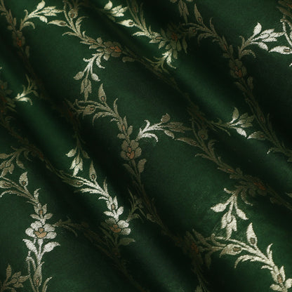 Green Color Brocade Fabric
