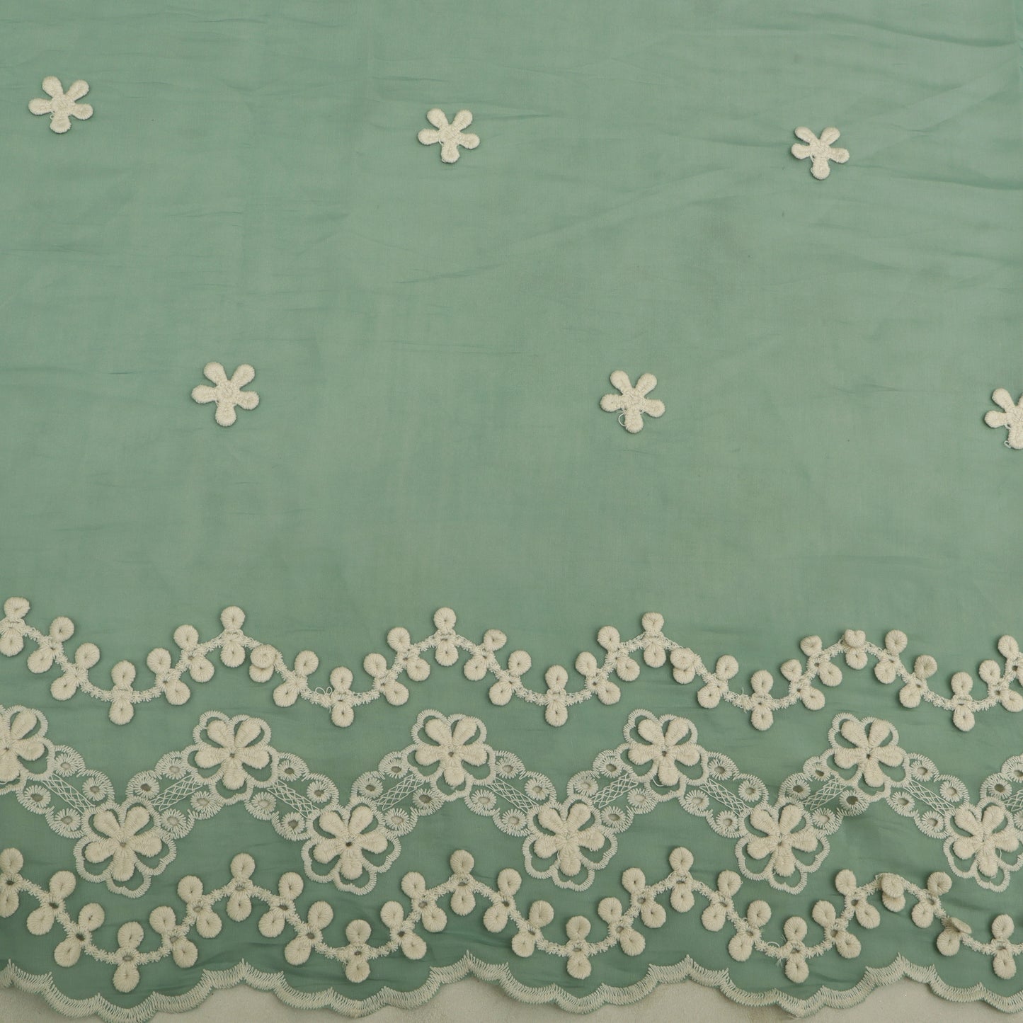 Chanderi Embroidery Fabric