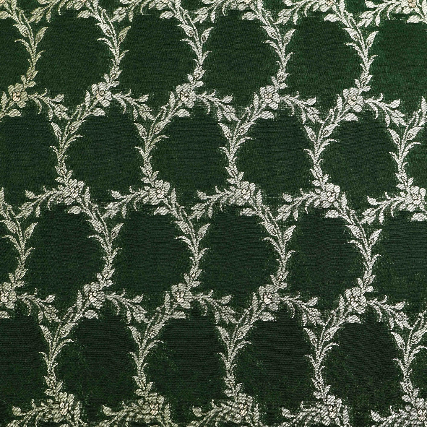 Green Color Brocade Fabric