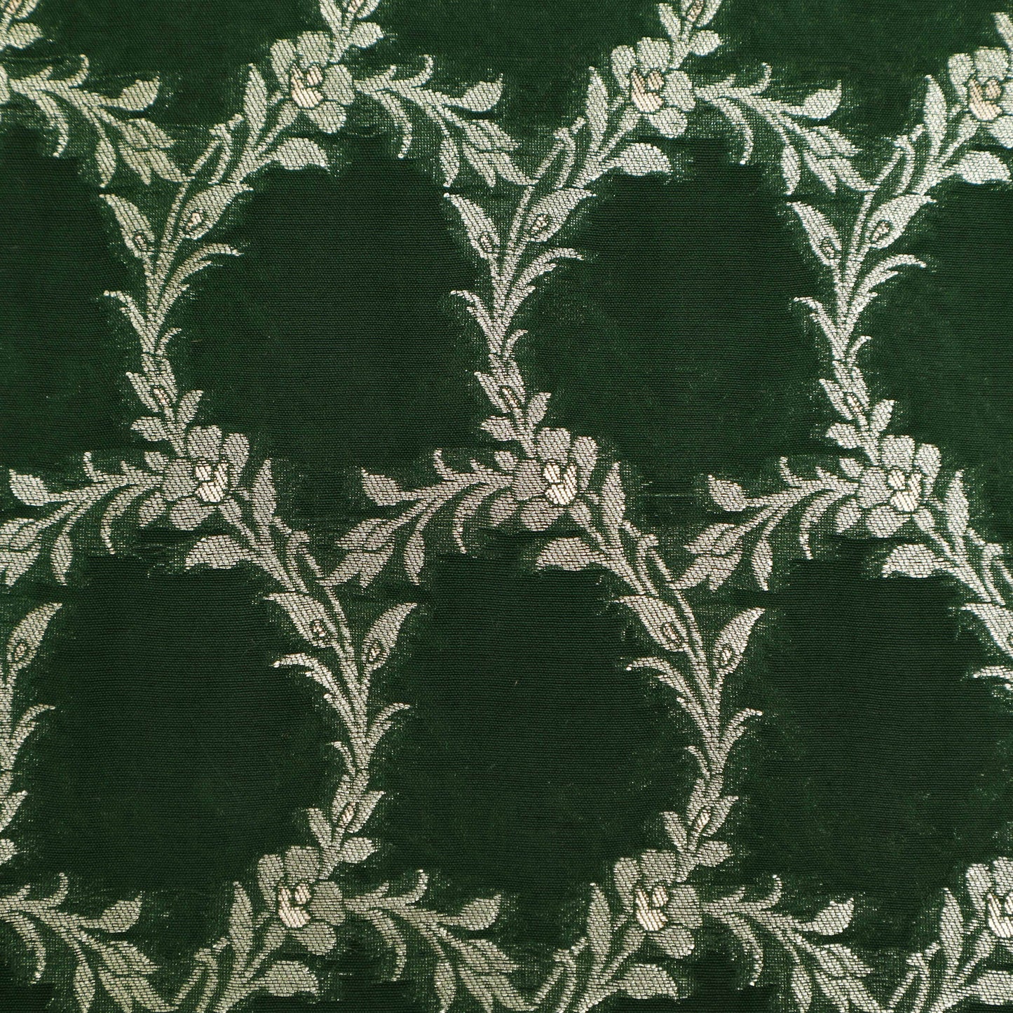 Green Color Brocade Fabric