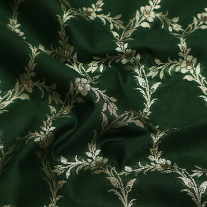 Green Color Brocade Fabric