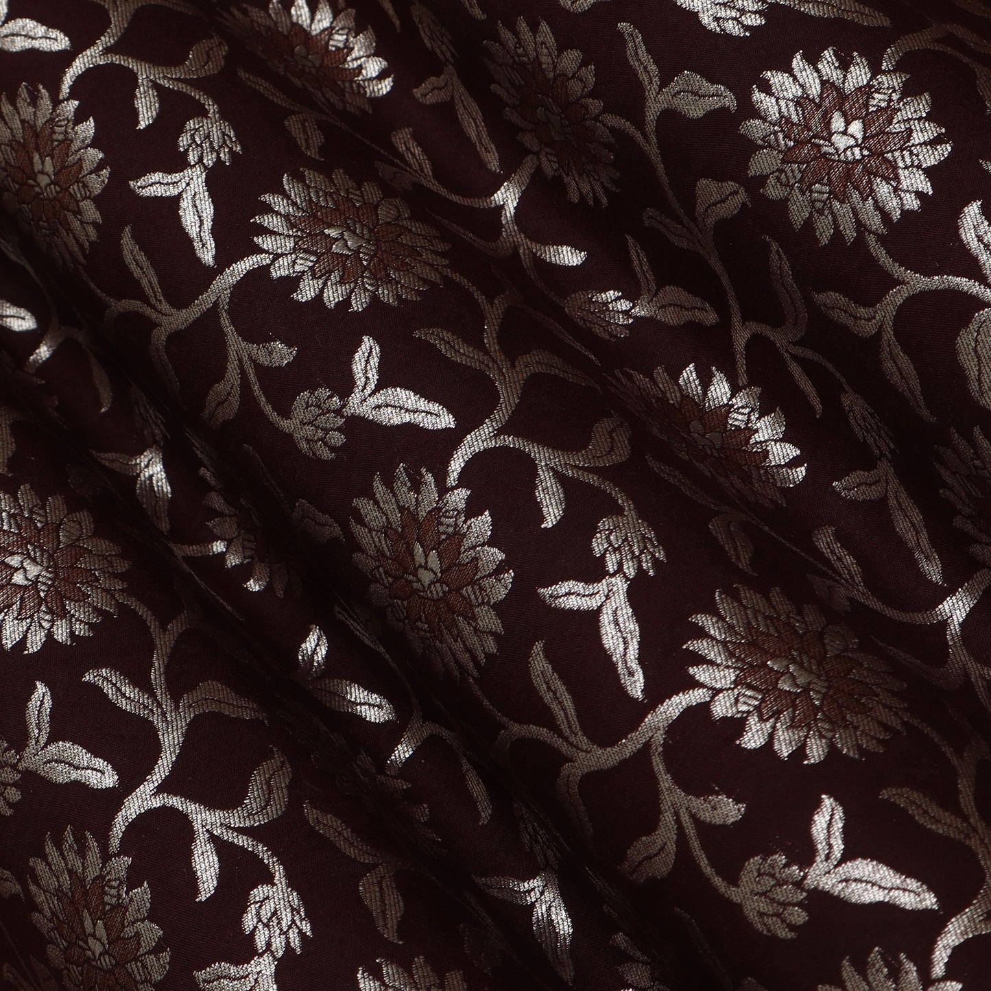 Brown Color Brocade Fabric