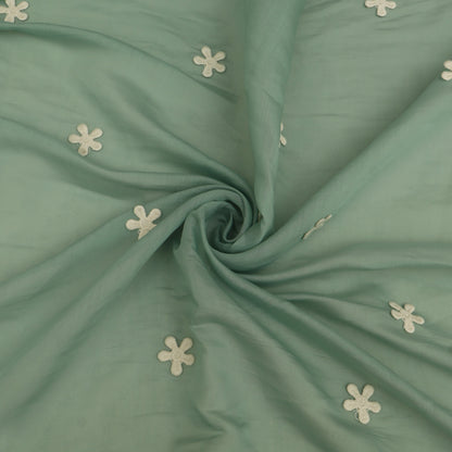 Chanderi Embroidery Fabric