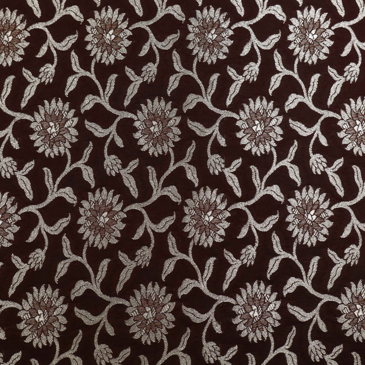 Brown Color Brocade Fabric