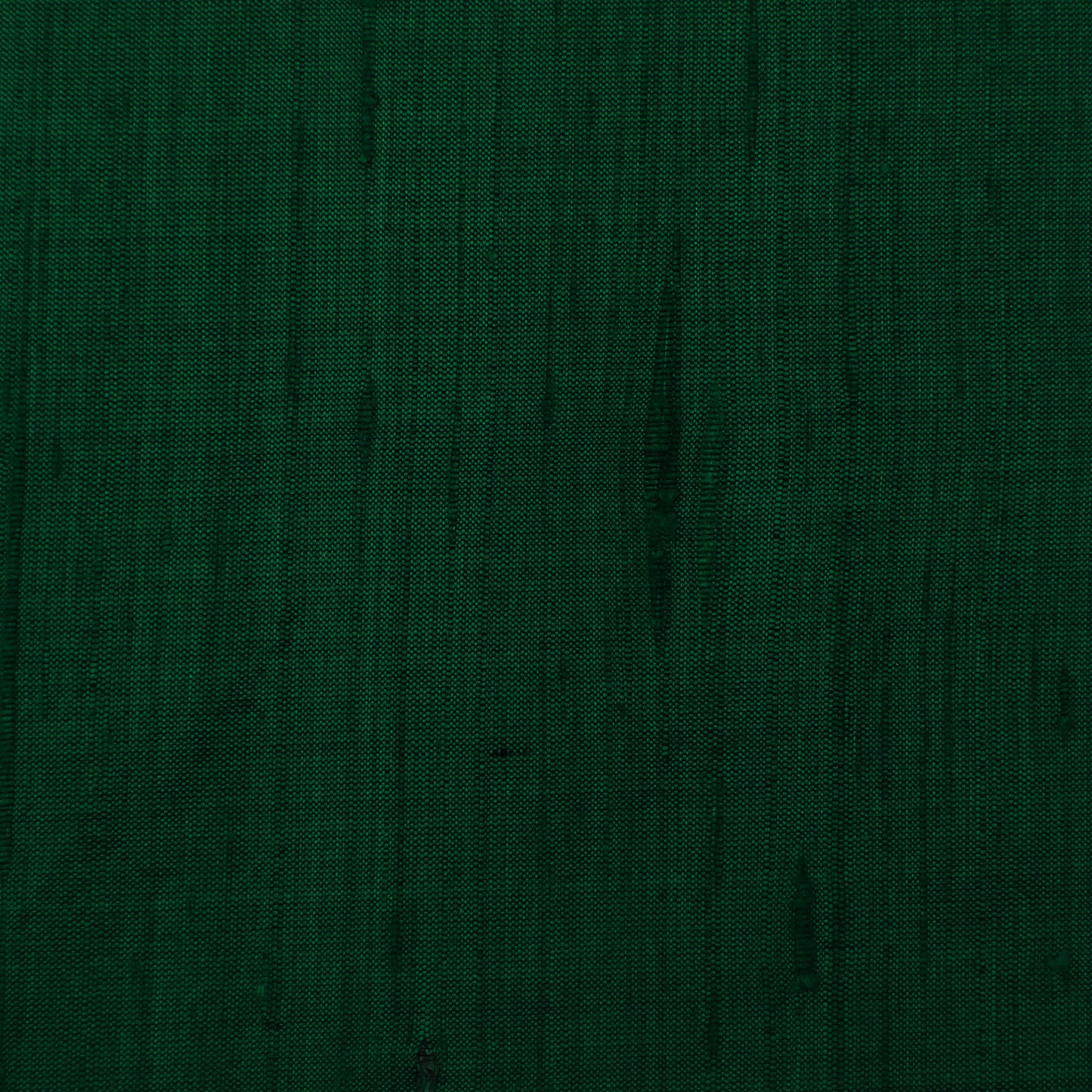 Bottle Green Color Raw Silk Plain Fabric