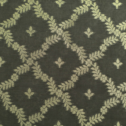 Grey Color Brocade Fabric