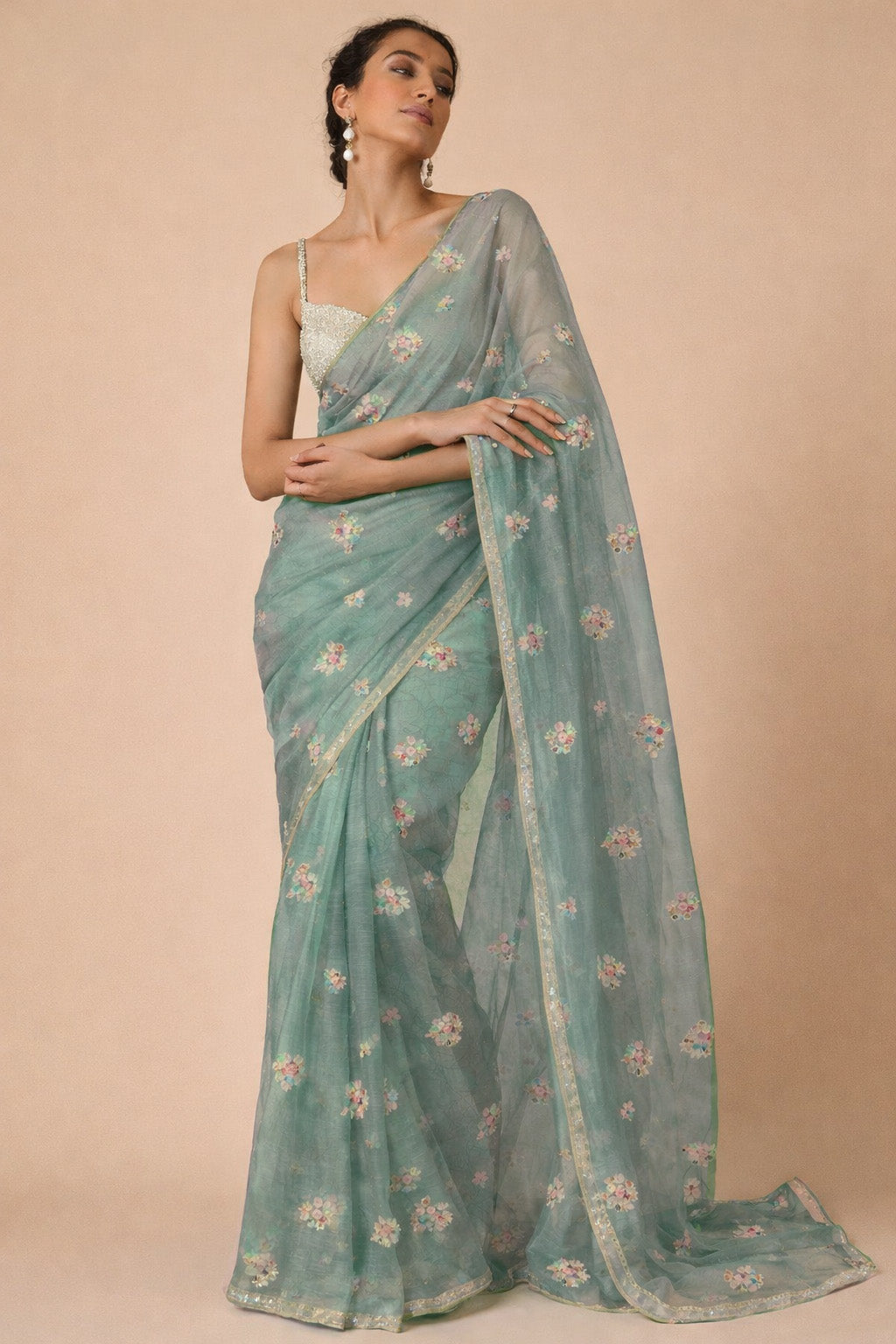 Pure Tissue Meena Brocade Lightweight Fabric