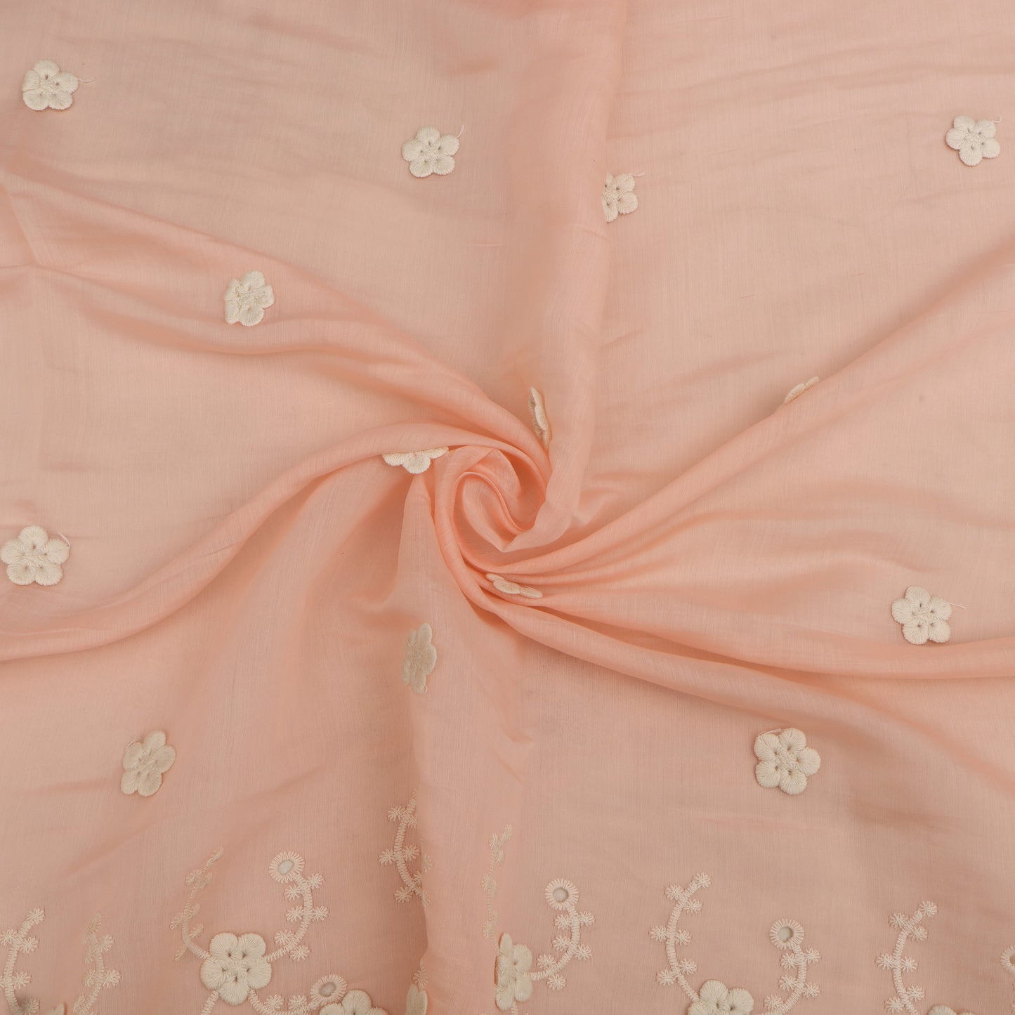 Chanderi Embroidery Fabric