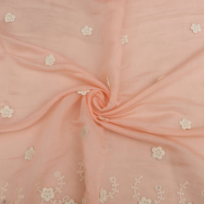 Chanderi Embroidery Fabric