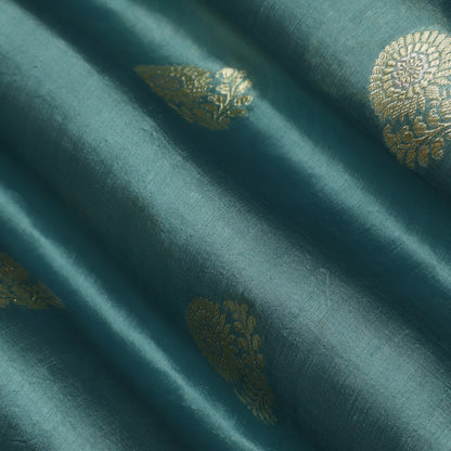 Blue Color Brocade Fabric